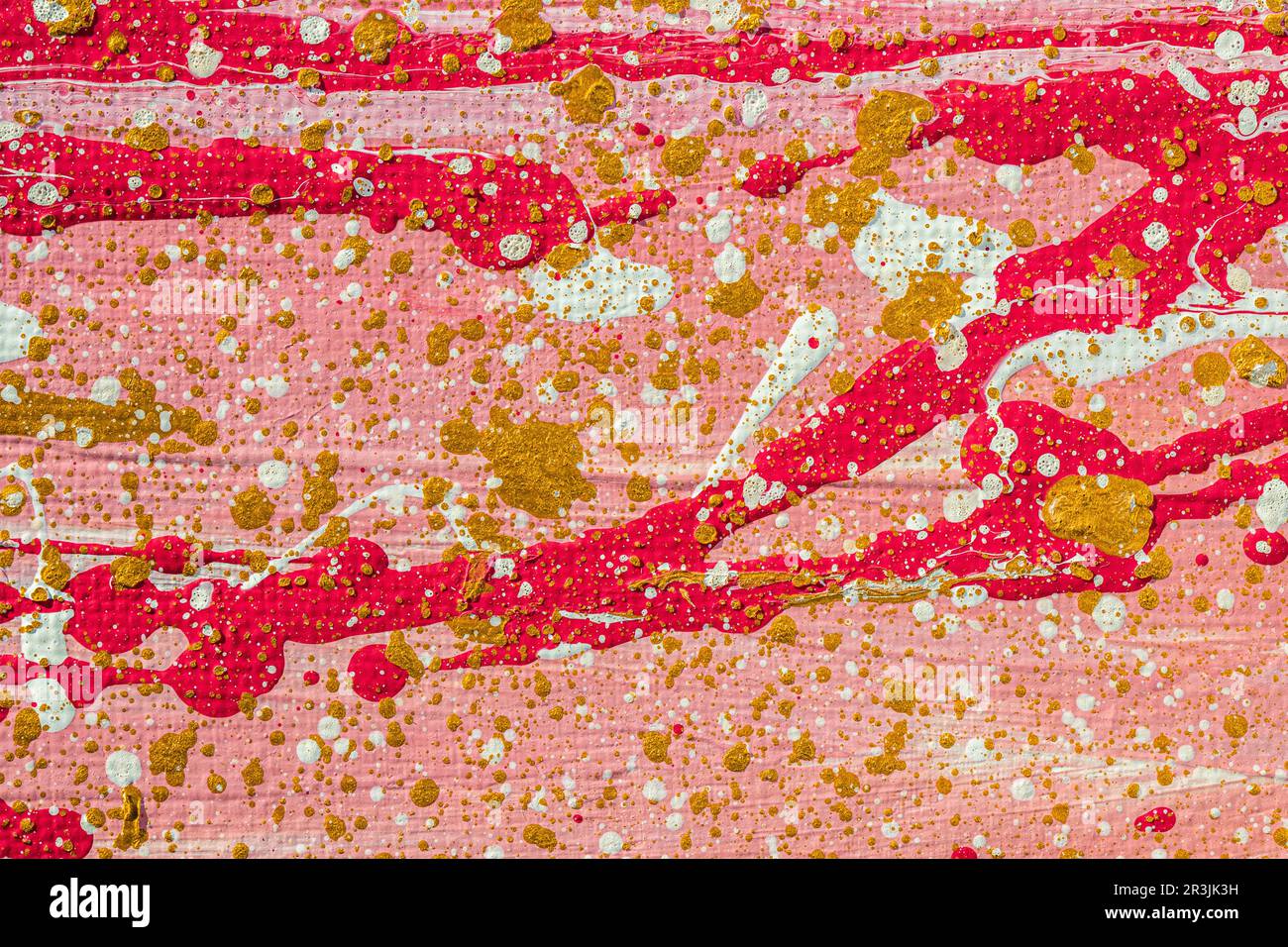 Peinture acrylique sur toile, arrière-plan artistique abstrait. Fragment d'art moderne, coups de pinceau de peinture à l'huile Banque D'Images