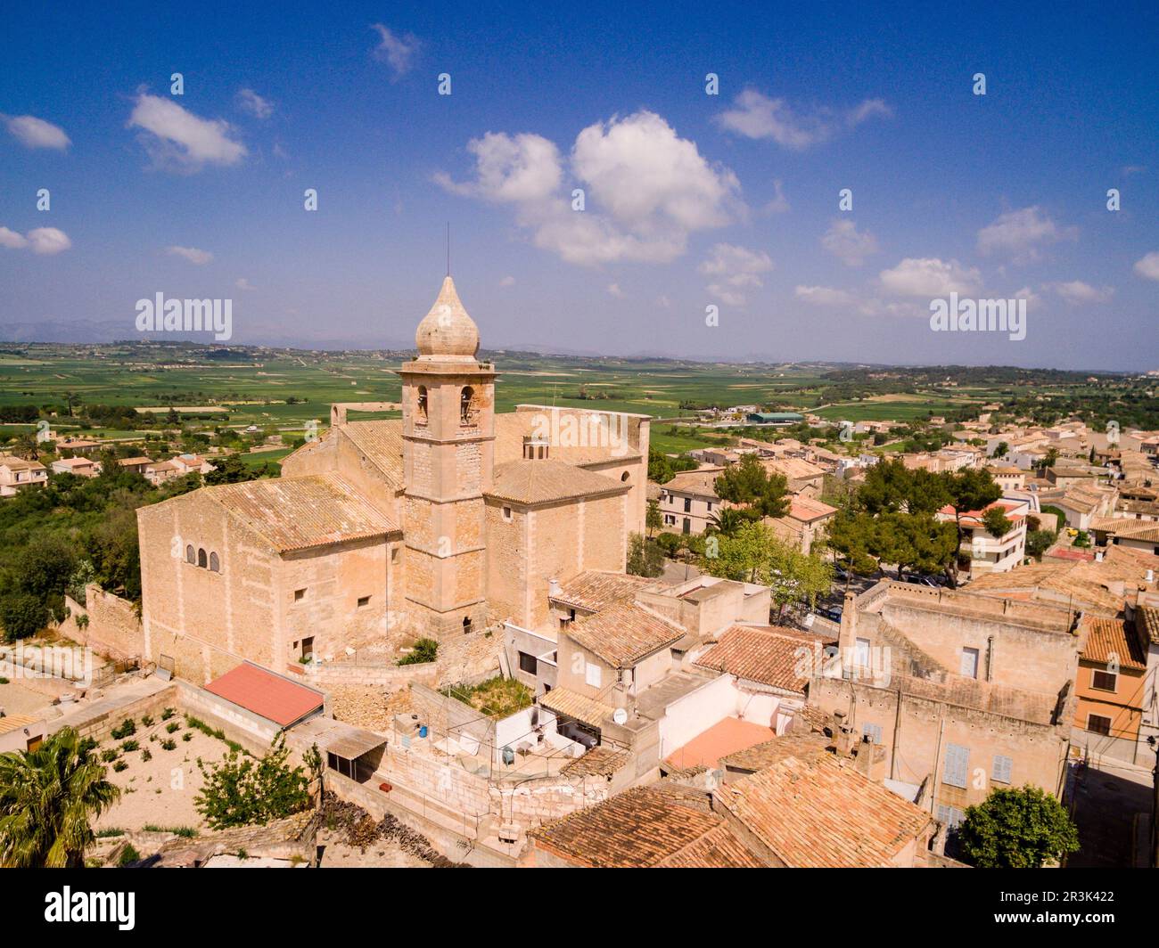 Iglesia de la Mare de Déu de la Salut, Maria de la Salut, Majorque, Iles Baléares, Espagne, Europe. Banque D'Images