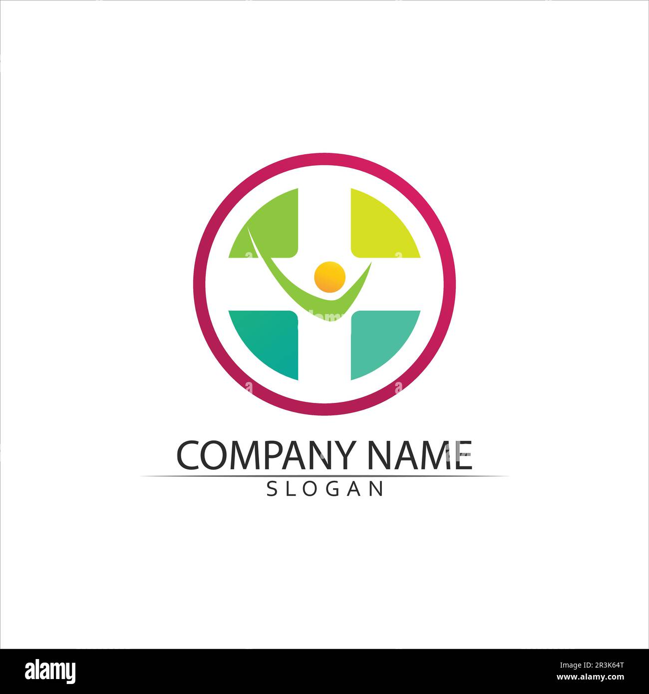 Médicaux de santé modèle Logo design illustration vectorielle Illustration de Vecteur