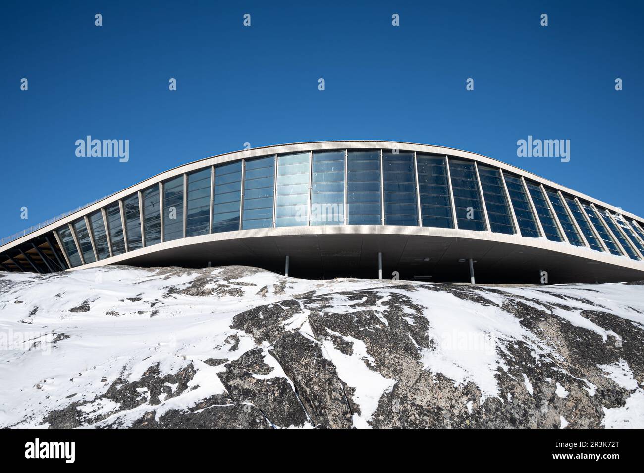 Le musée 'conservateur de la glace' à Ilulissat, à l'ouest du Groenland Banque D'Images