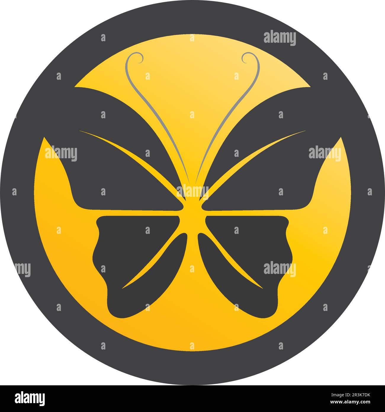 Vector Butterfly conceptuel simple icône colorée logo Vector Animal Illustration de Vecteur