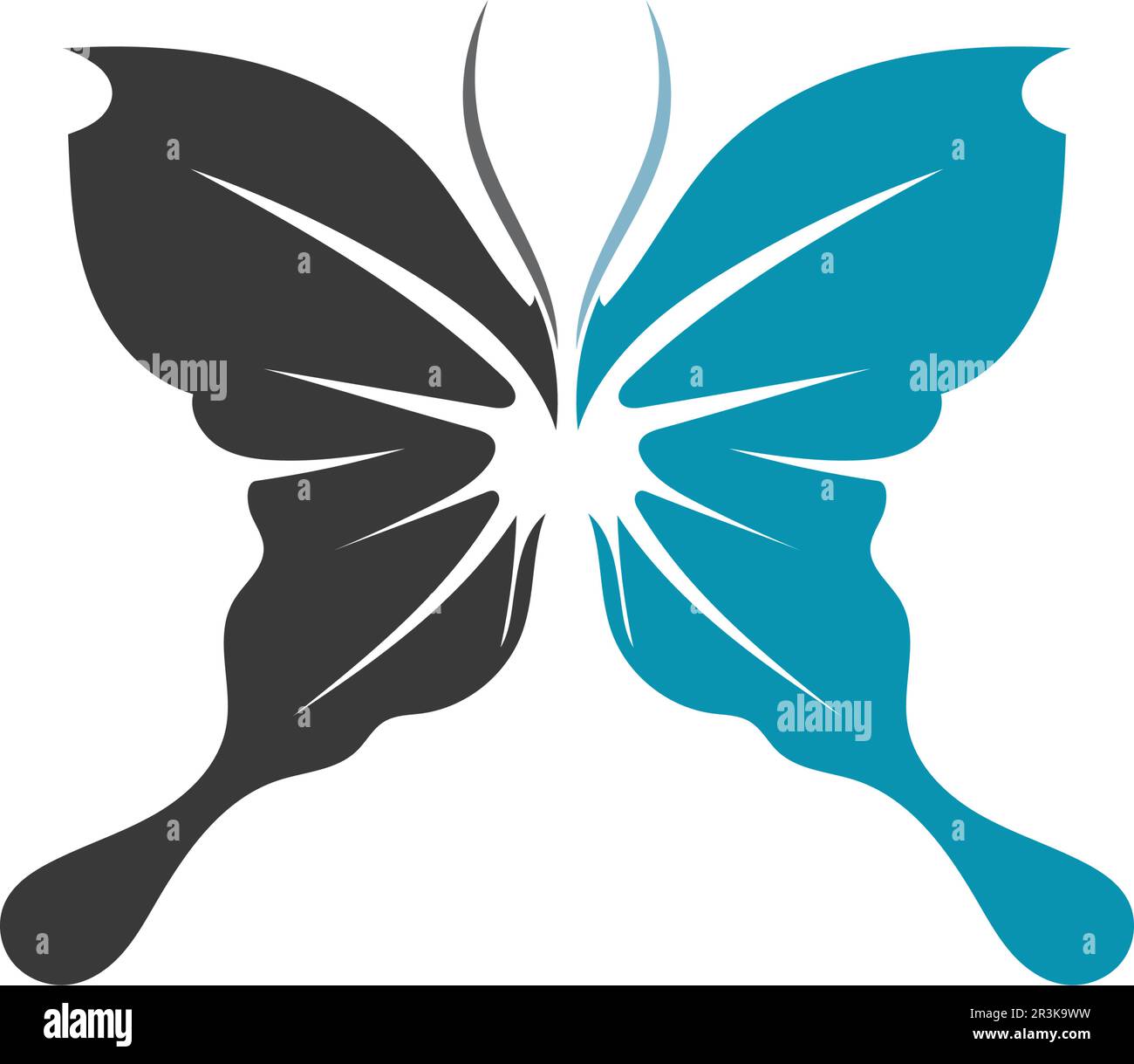 Vector Butterfly conceptuel simple icône colorée logo Vector Animal Illustration de Vecteur