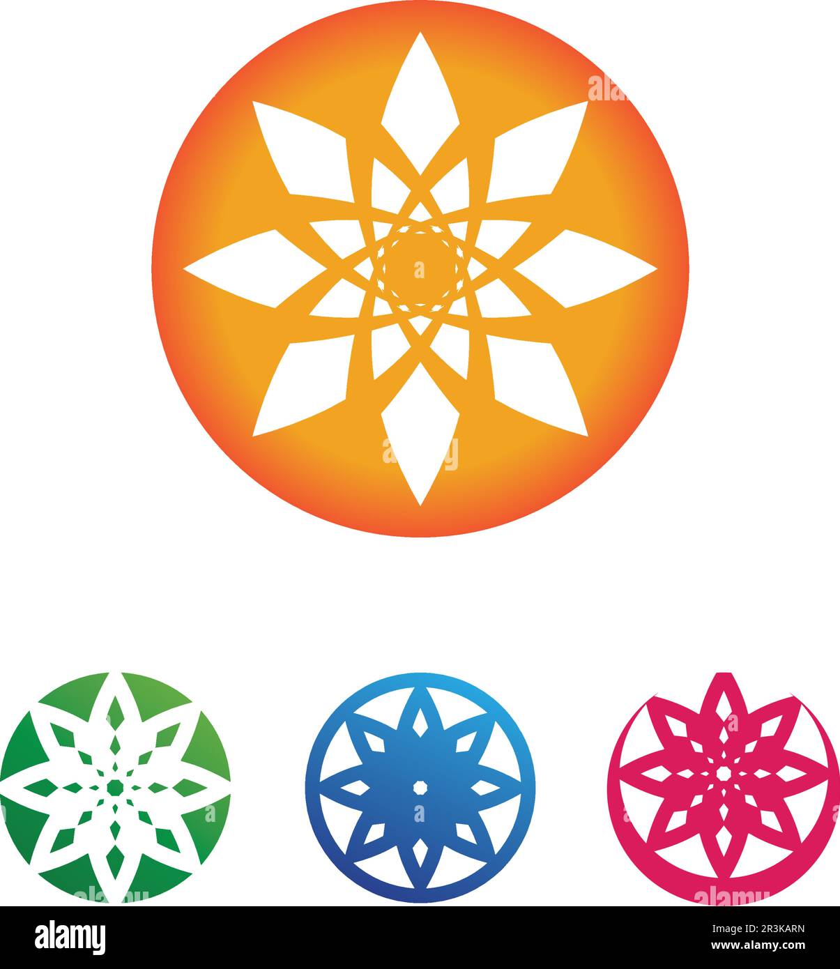 Vector Lotus Flower Sign for Wellness, Spa and Yoga. Illustration vectorielle Illustration de Vecteur