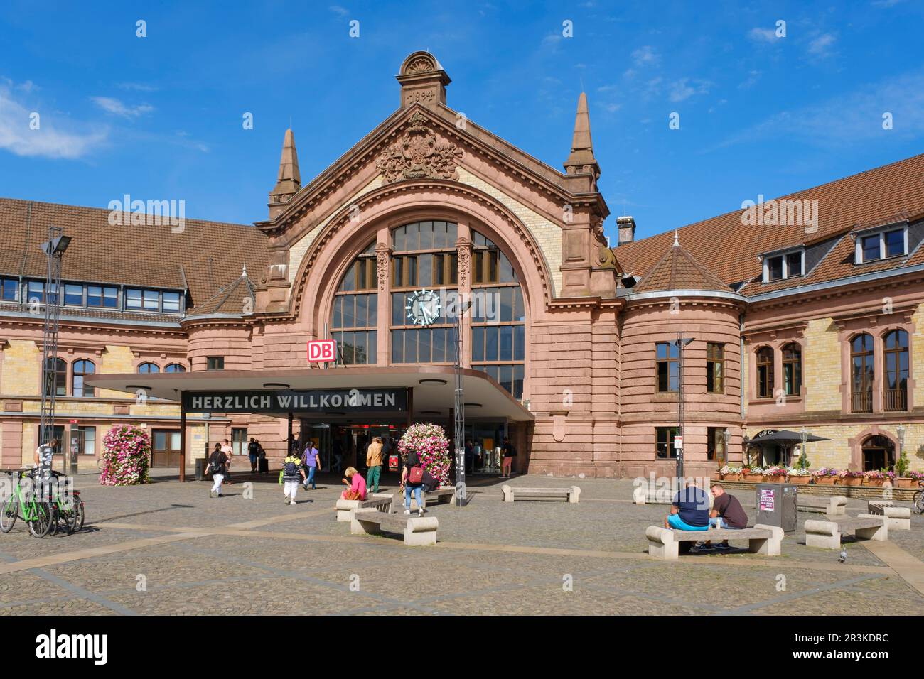 Gare centrale d'Osnabrueck Banque D'Images