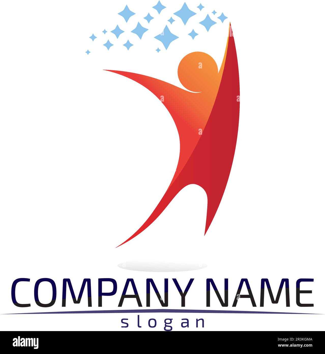 Logo Community Care People Icons in Circle Vector concept engagement togethness Illustration de Vecteur