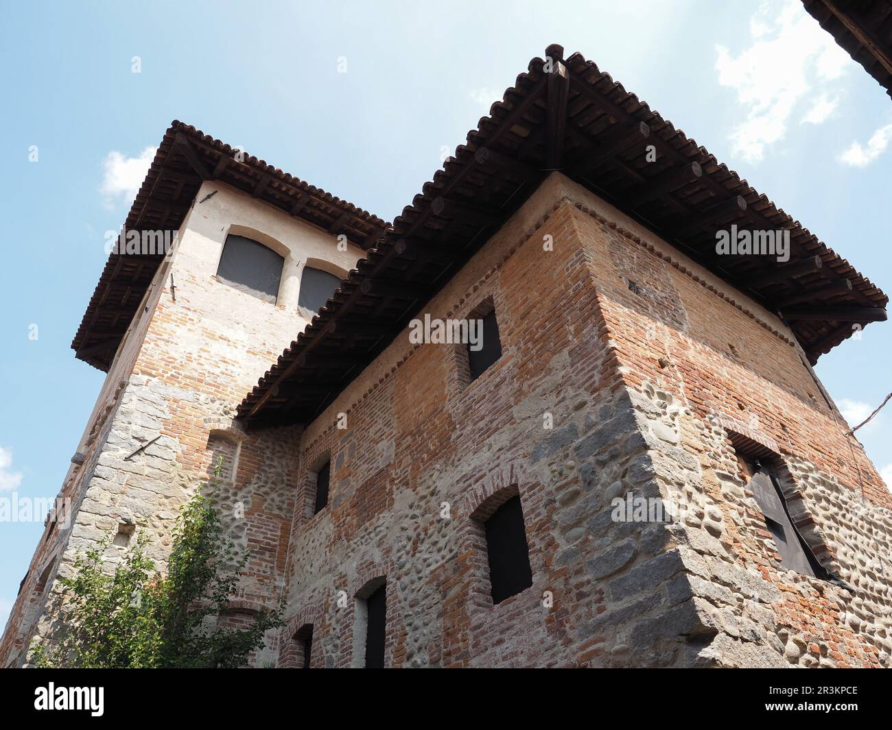 Village médiéval de Ricetto à Candelo Banque D'Images