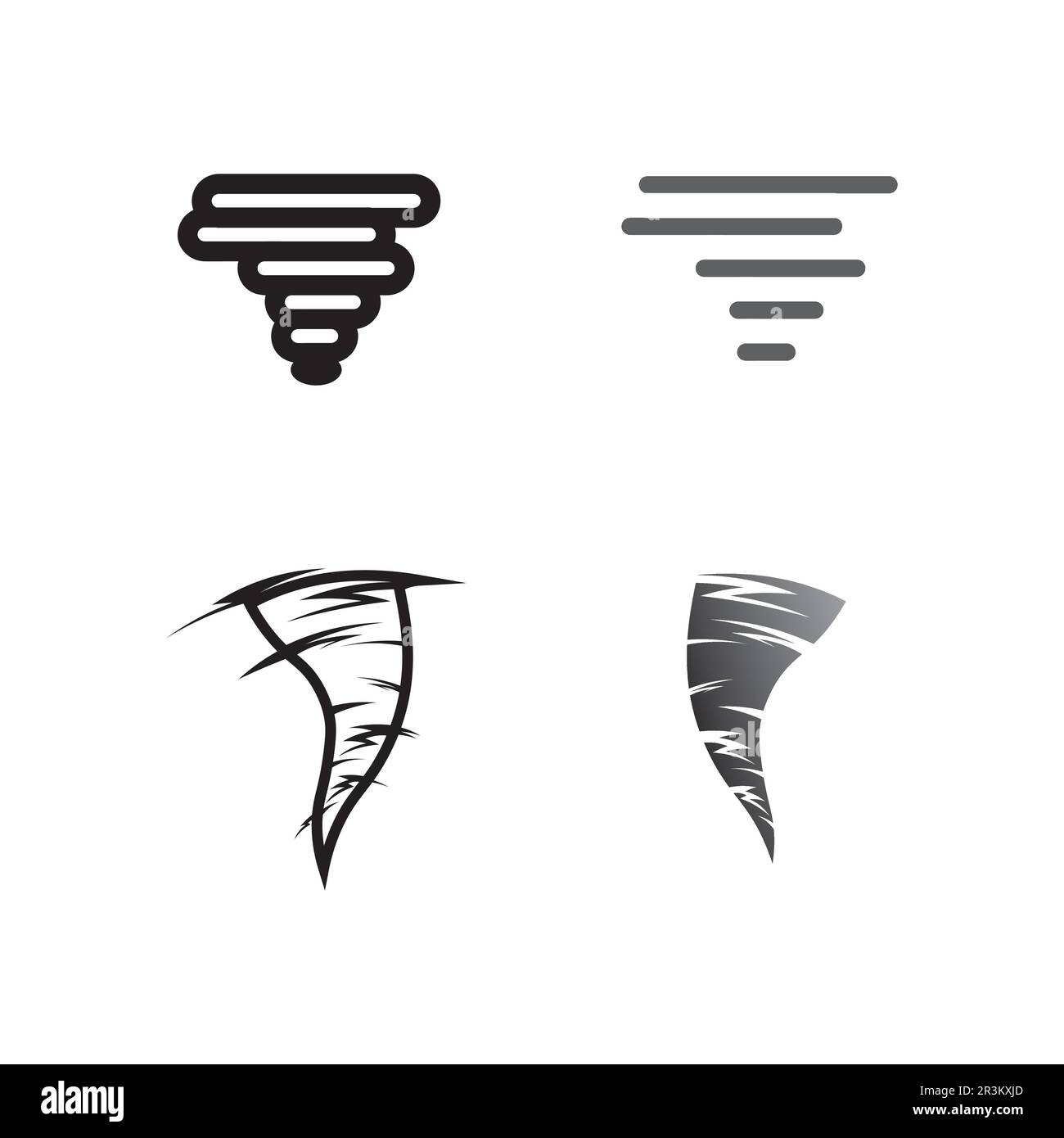 Logo vectoriel symbole tornade illustration design Illustration de Vecteur