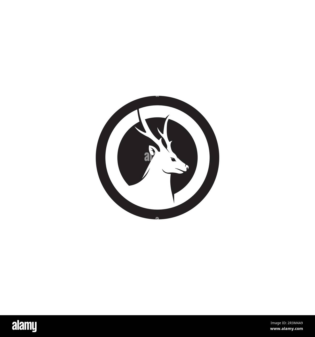 logo cerf animal et mammifère et vecteur graphique Illustration de Vecteur