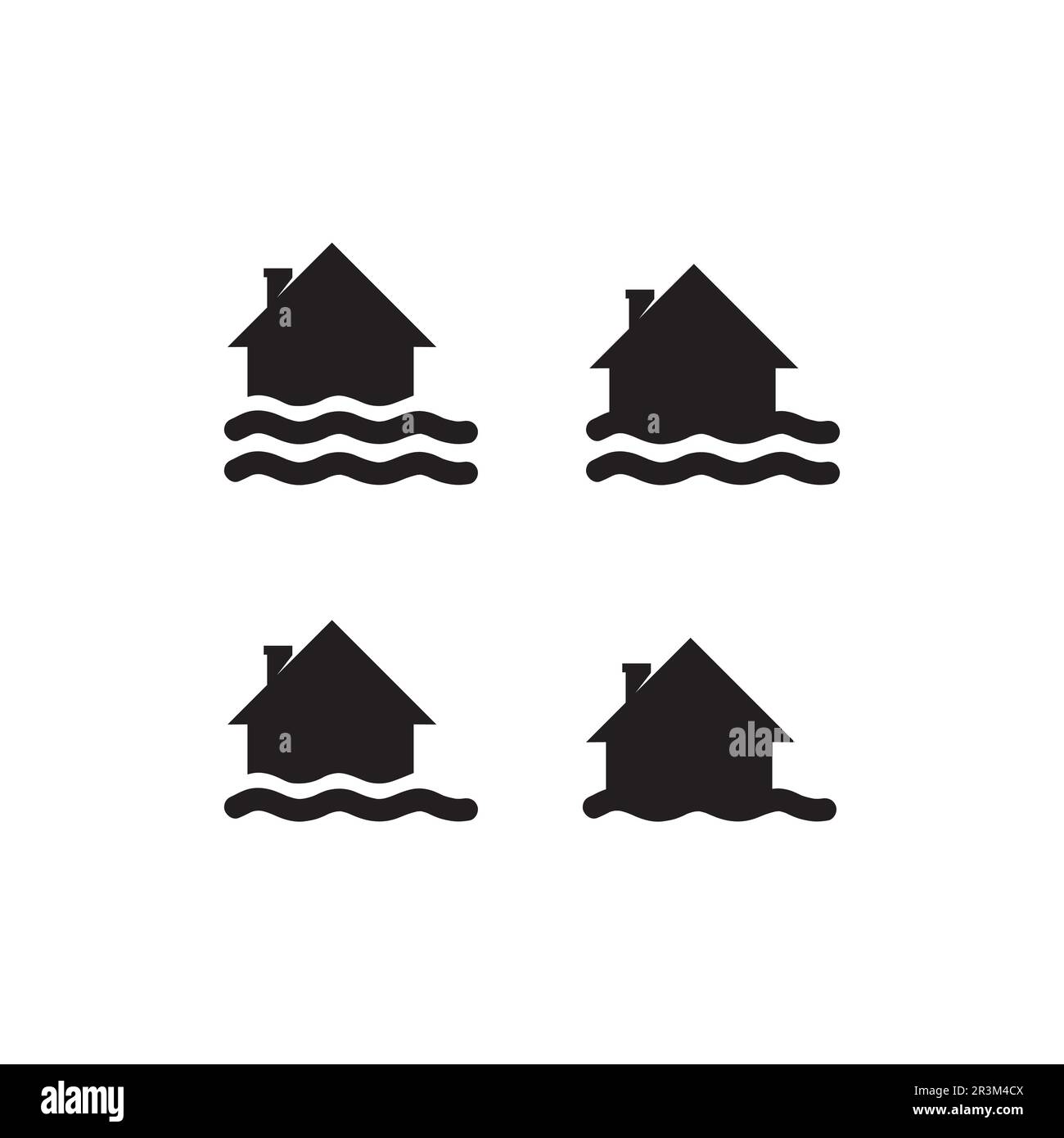 L'icône de l'onde de l'eau logo design illustration vectorielle Illustration de Vecteur