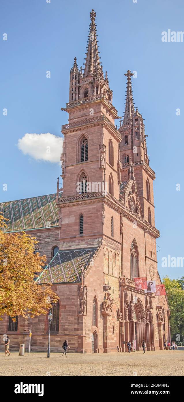 Cathédrale de Bâle, Suisse Banque D'Images