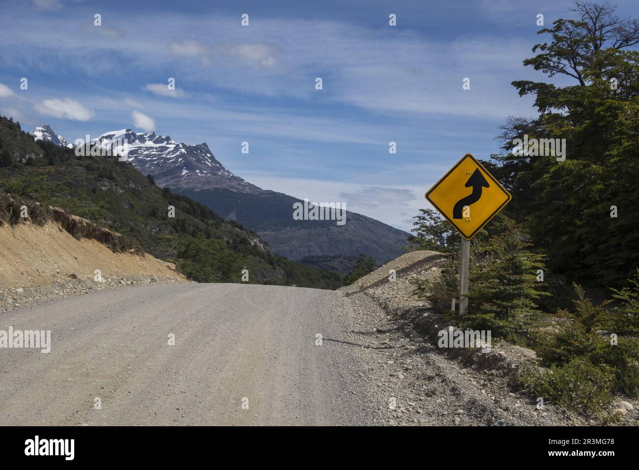 Partie de la Carretera Austral au Chili Banque D'Images