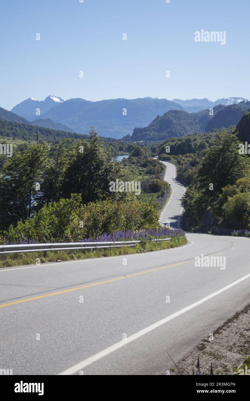 Partie de la Carretera Austral au Chili Banque D'Images