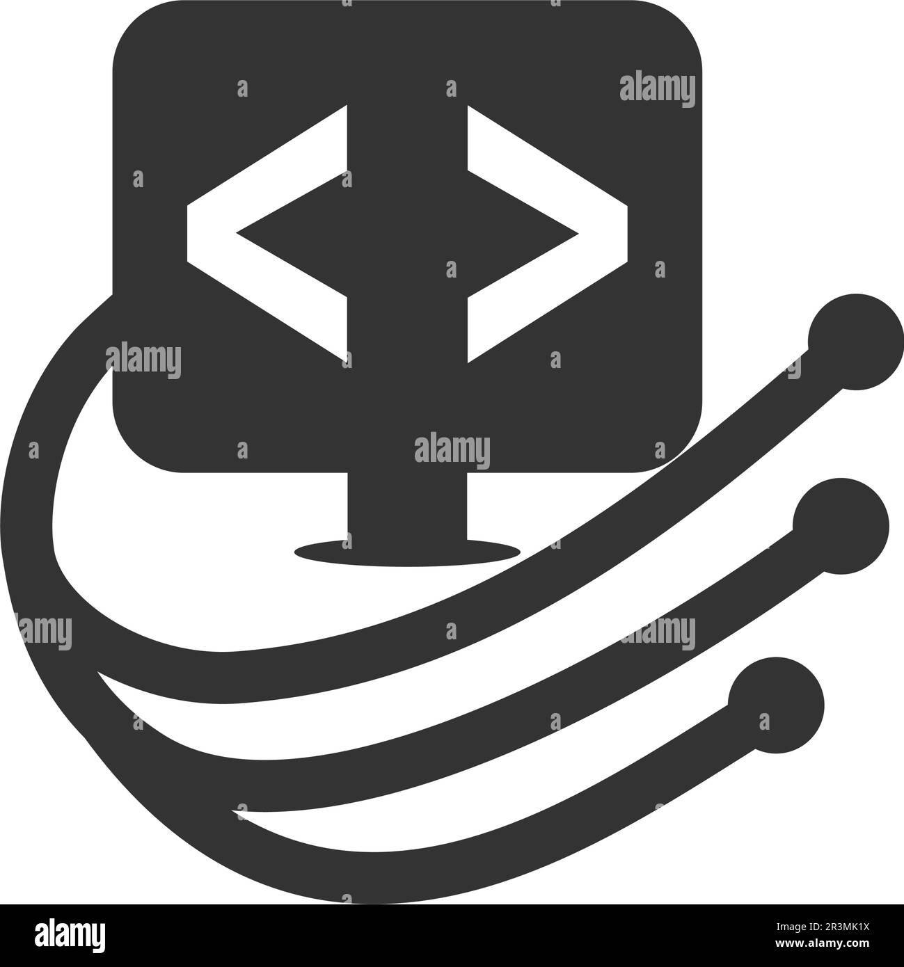 modèle de logo logiciel. Icône Illustration identité de la marque. Illustration isolée et plate. Graphique vectoriel Illustration de Vecteur