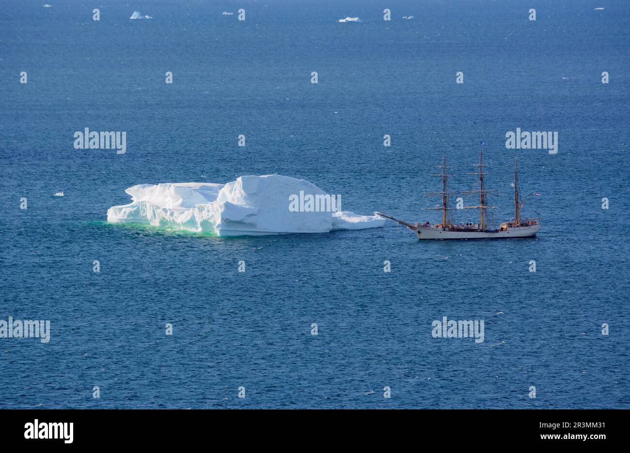 Voile Bark Europa sur une croisière en Antarctique Banque D'Images