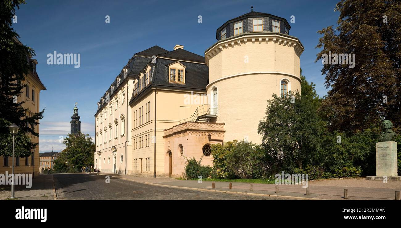 Tour de bibliothèque de la Duchesse Anna Amalia Library, Weimar, Thuringe, Allemagne, Europe Banque D'Images