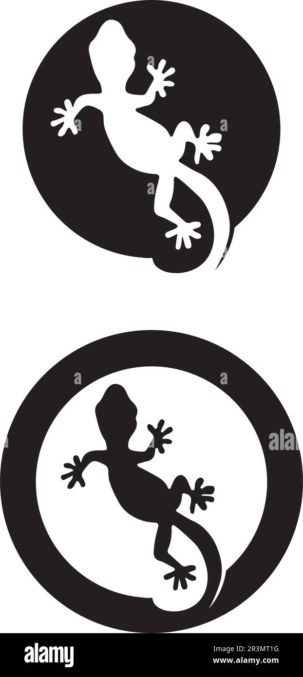 Vecteur de lézard, design, animal, et reptile, gecko Illustration de Vecteur