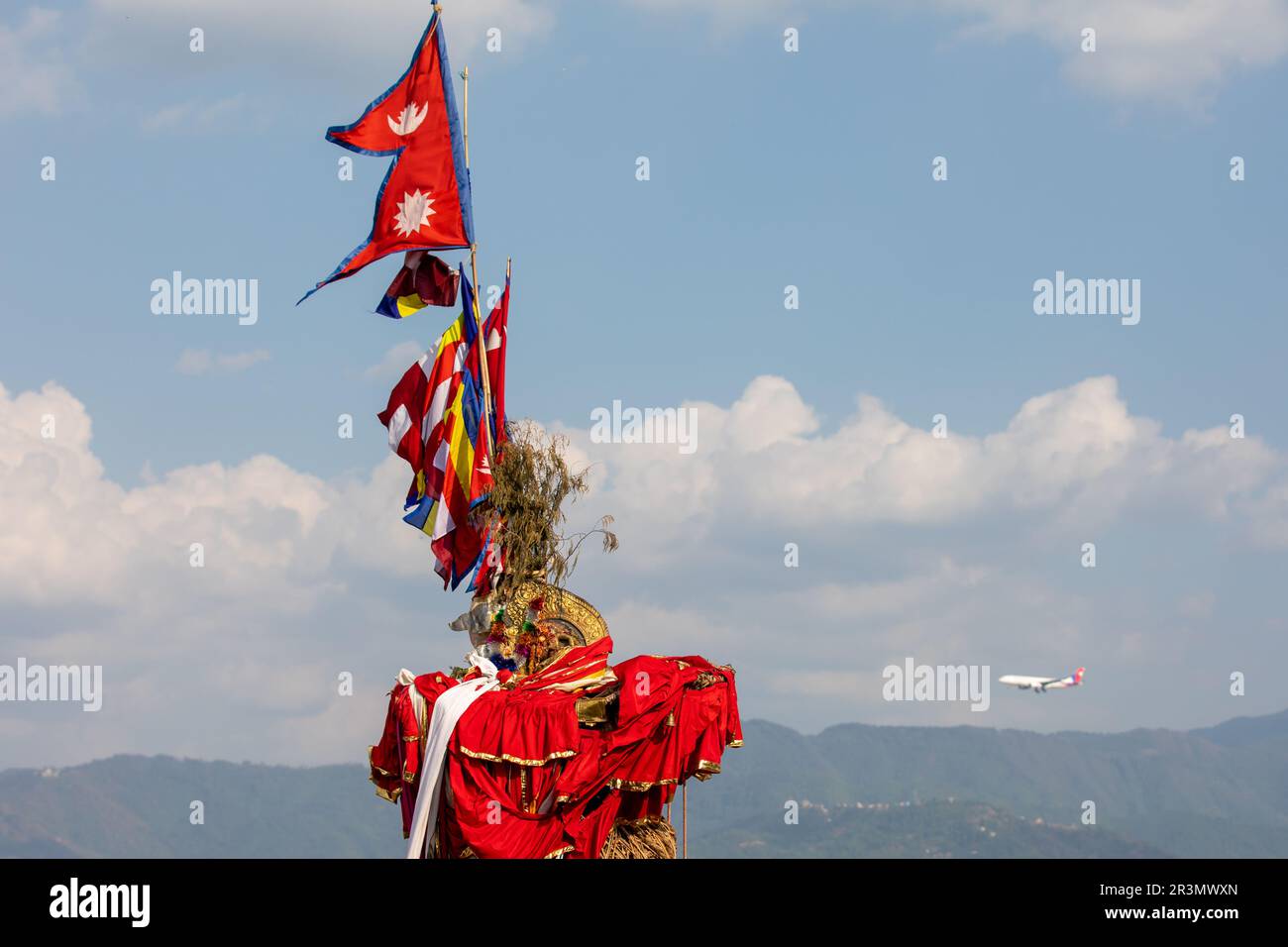 Rato Machhintranath Jatra - Festival du Népal Banque D'Images