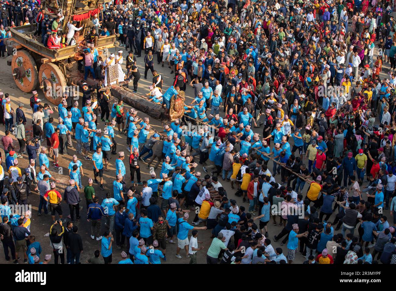 Rato Machhintranath Jatra - Festival du Népal Banque D'Images