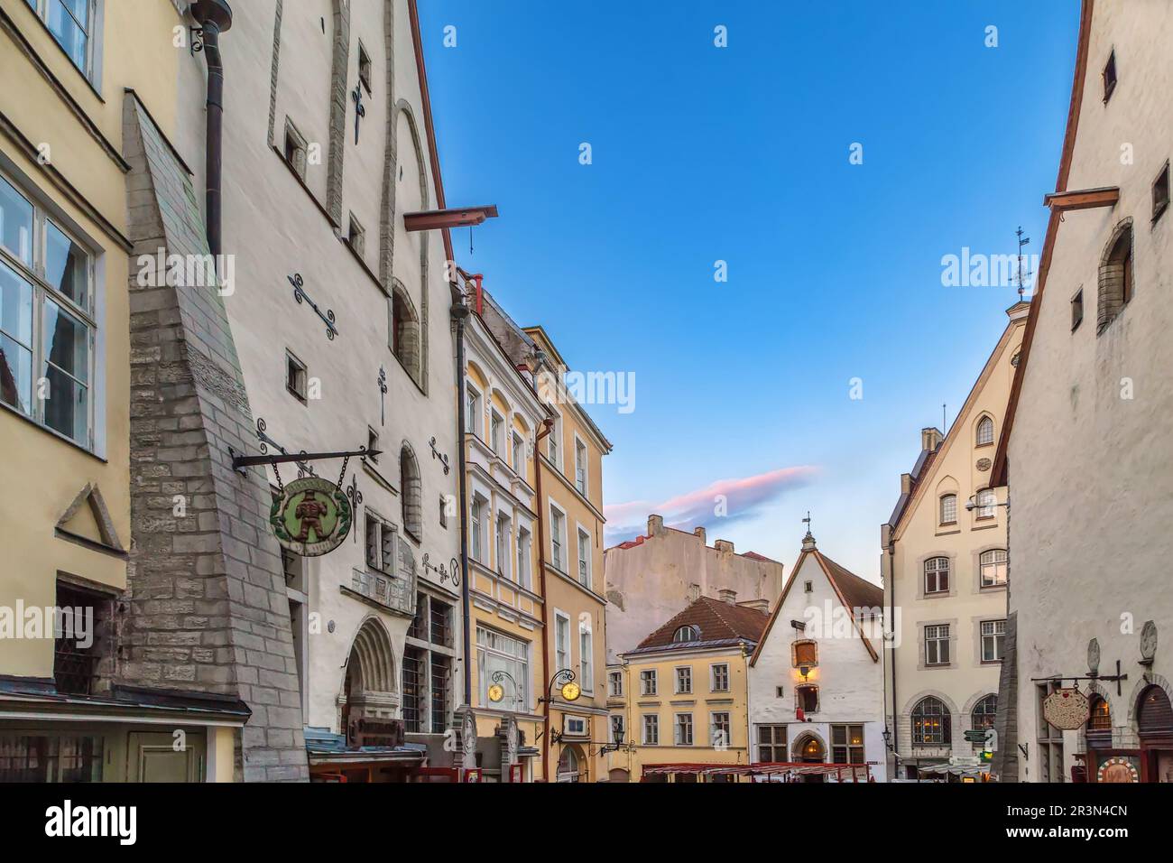 Street à Tallinn, Estonie Banque D'Images