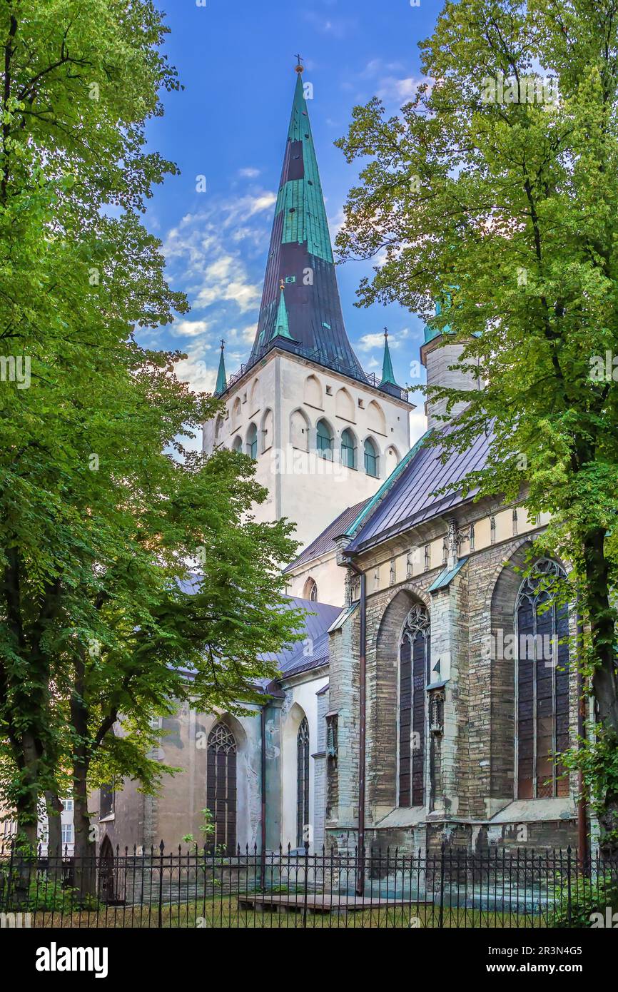St. Eglise de l'OLAF, Tallinn, Estonie Banque D'Images