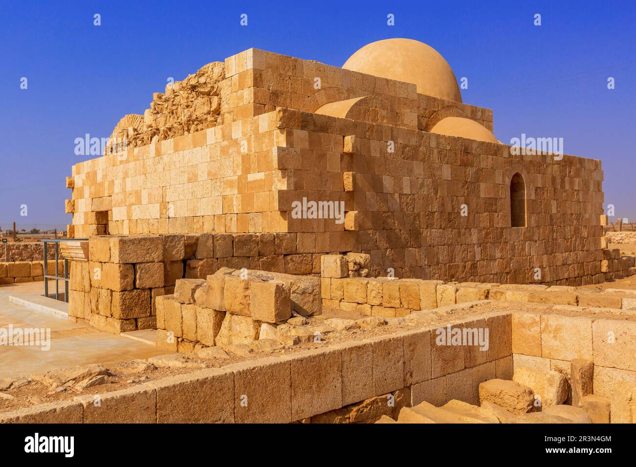Hammam Al Sarah, Desert Castle, Jordanie Banque D'Images
