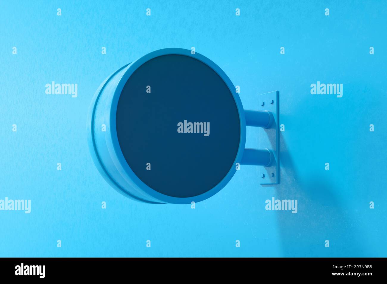 Pancarte ronde vierge Banque D'Images