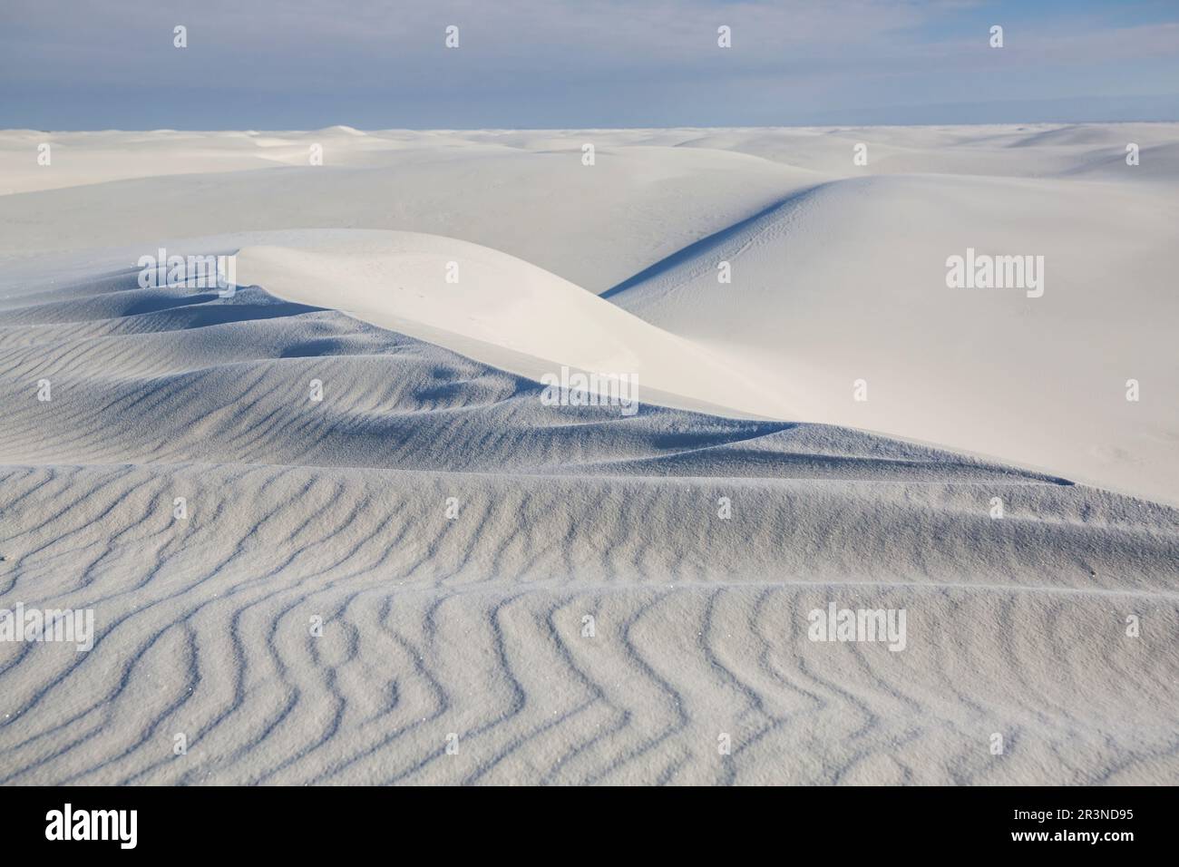 Dunes de sable blanc Banque D'Images