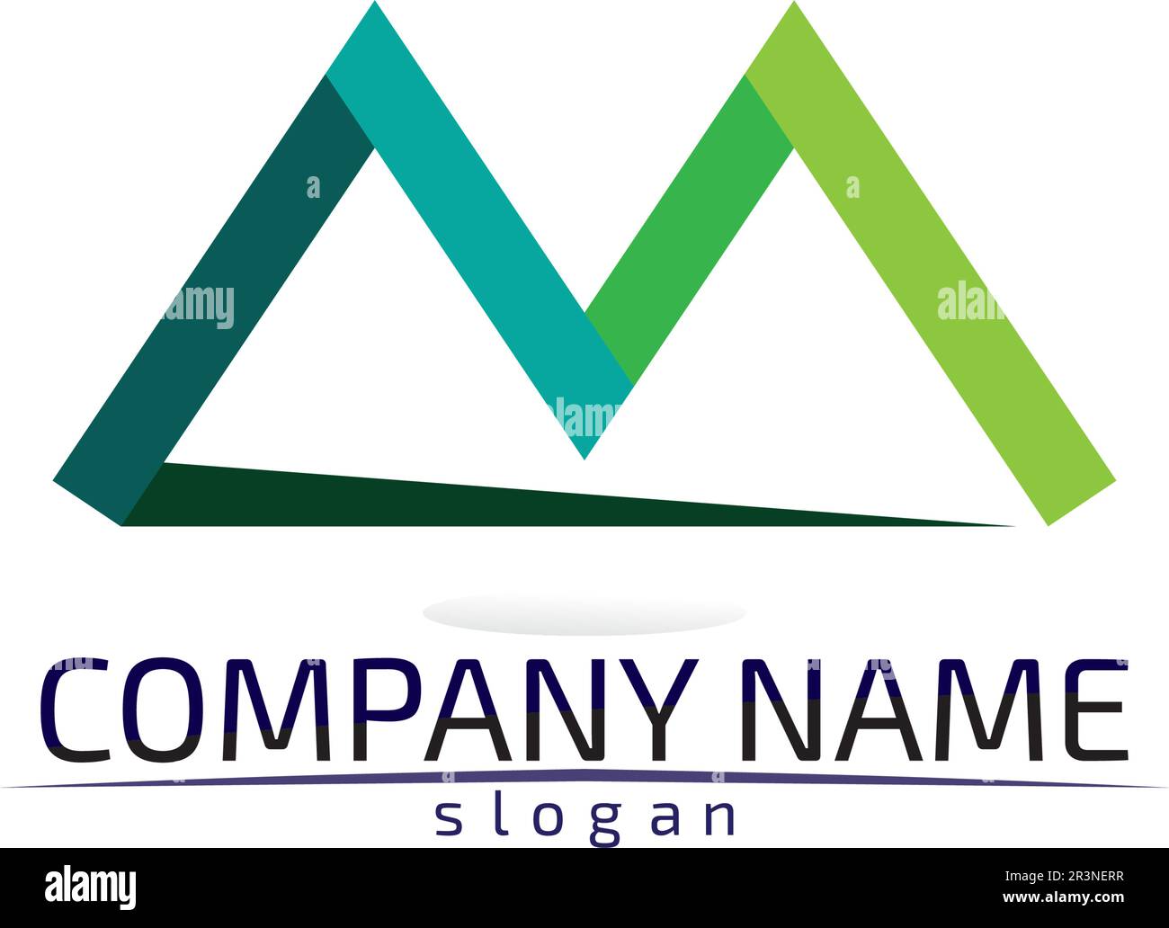 Mountain nature paysage logo et symboles icônes modèle design Vector Illustration de Vecteur