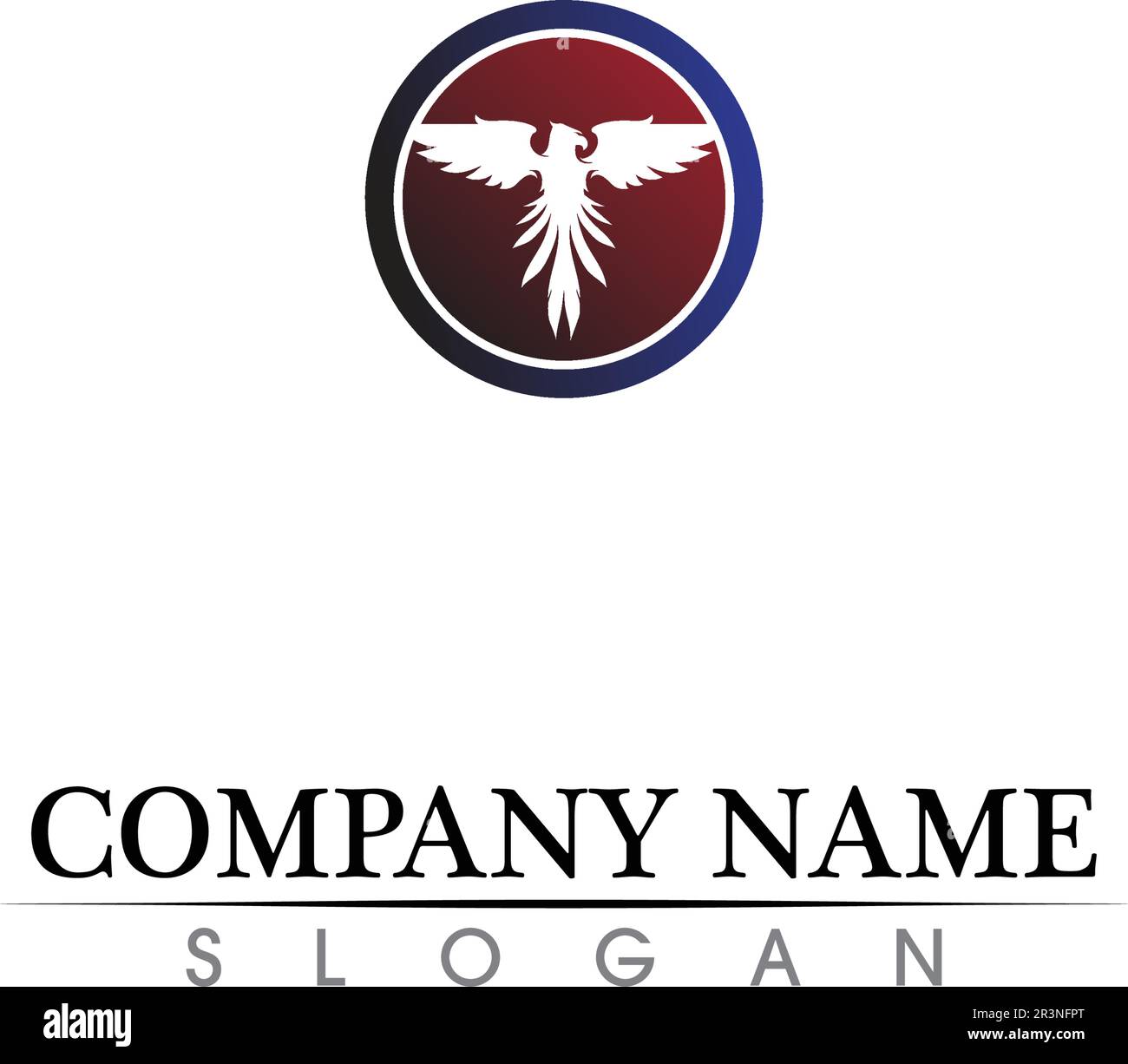 Aile Falcon Modèle Logo design icône vecteur Illustration de Vecteur