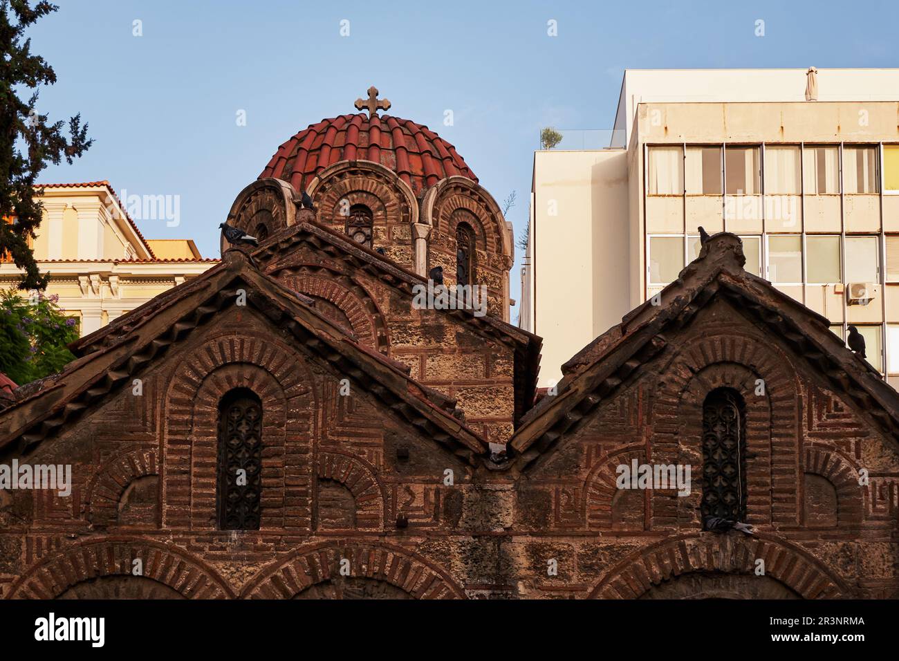 Église chrétienne de Panaghia Kapnikarea - une des plus anciennes églises d'Athènes, Grèce Banque D'Images