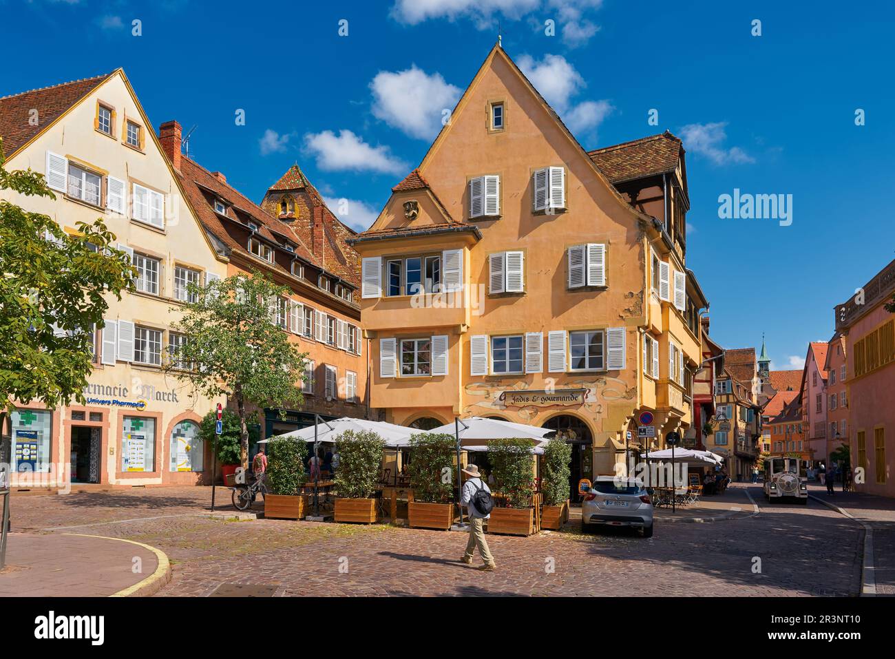 La vieille ville médiévale pittoresque de Colmar en France Banque D'Images