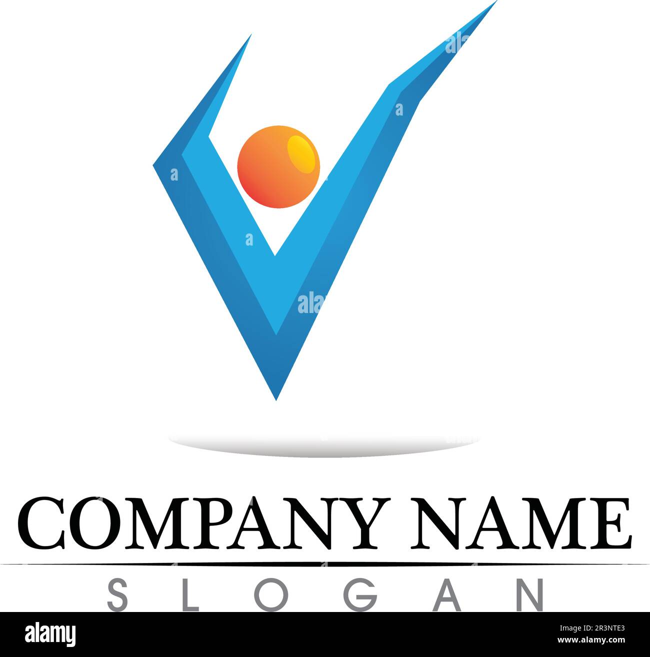 Logo de l'entreprise financement et symboles vector concept illustration Illustration de Vecteur