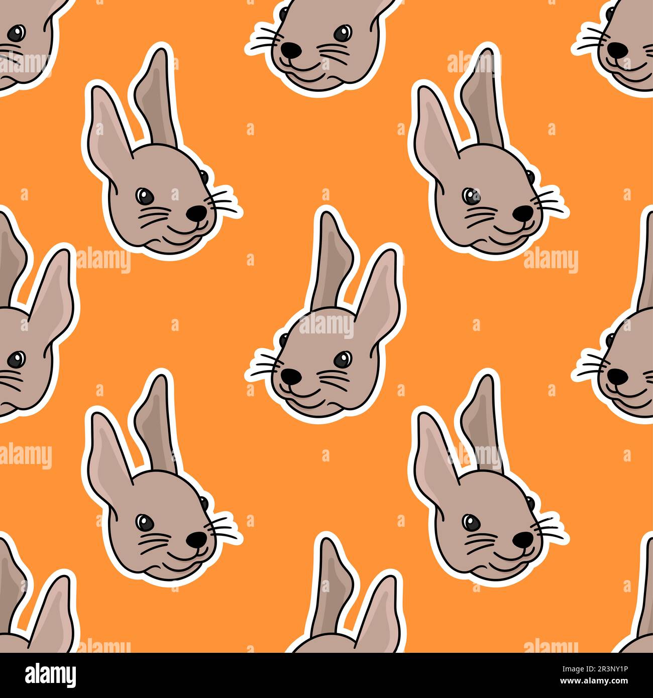 Squirell joli kawaii fond sans couture. répéter la conception d'arrière-plan de motif Banque D'Images