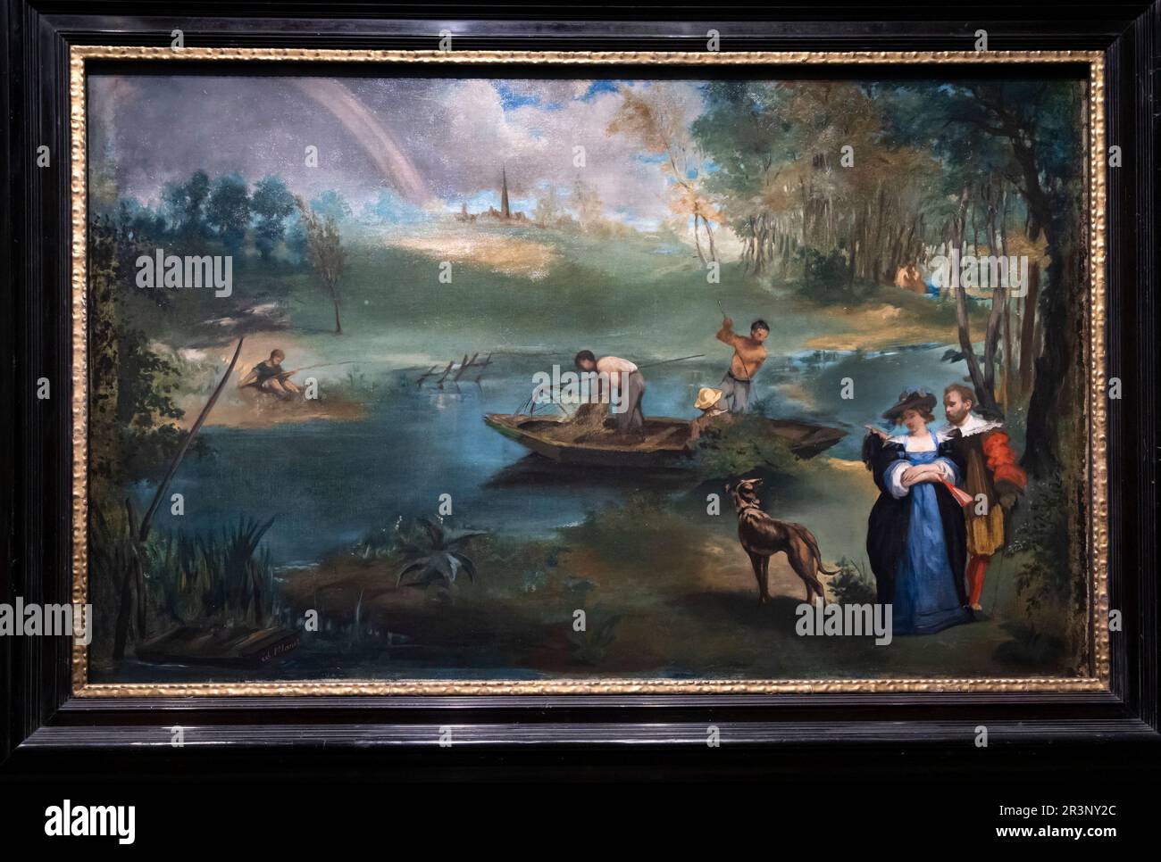 Paris, France - 05 13 2023 : Musée d'Orsay. La pêche peinte par Edouard Manet Banque D'Images