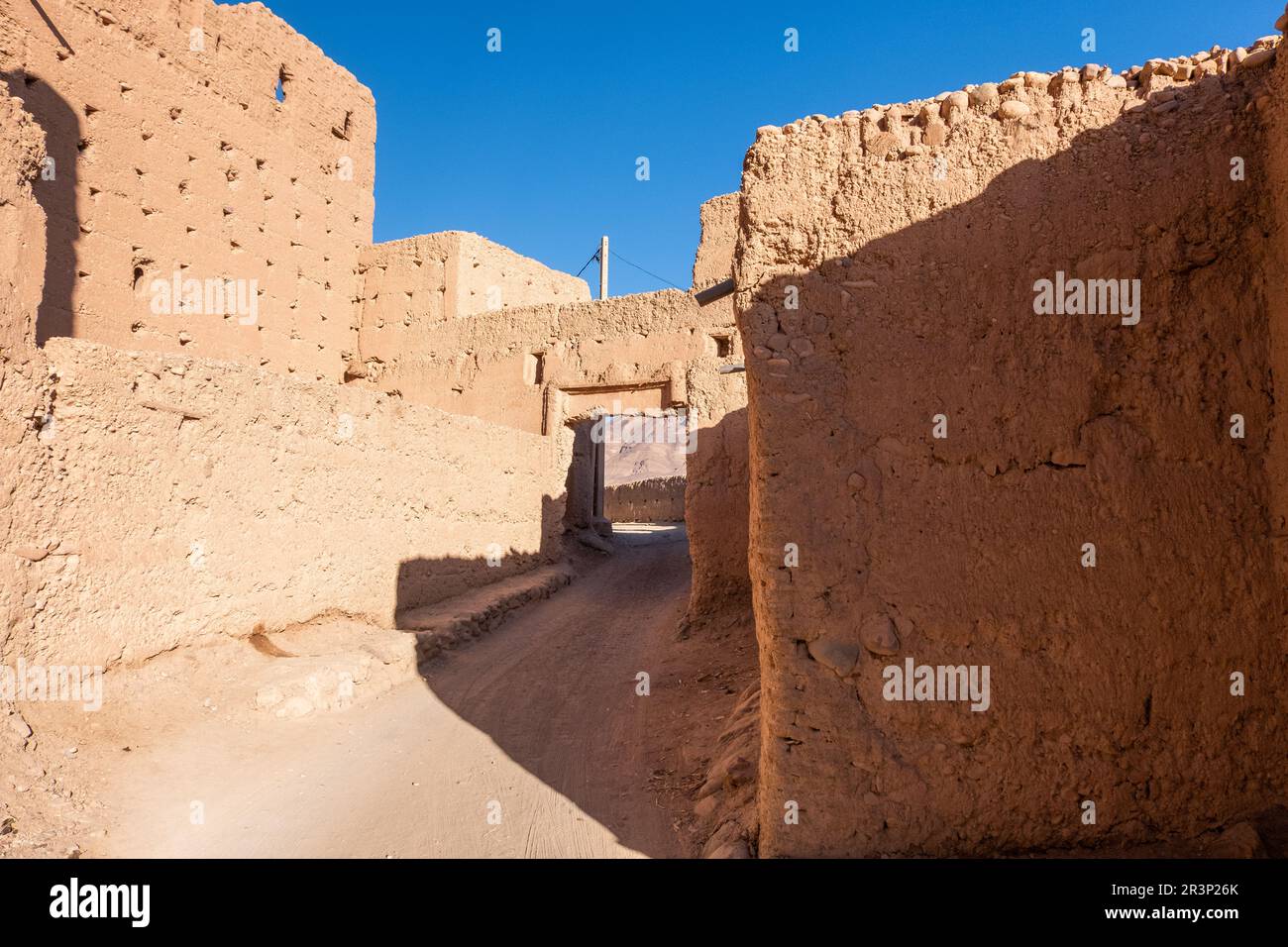 Vue sur une ancienne Kasbah au Maroc Banque D'Images