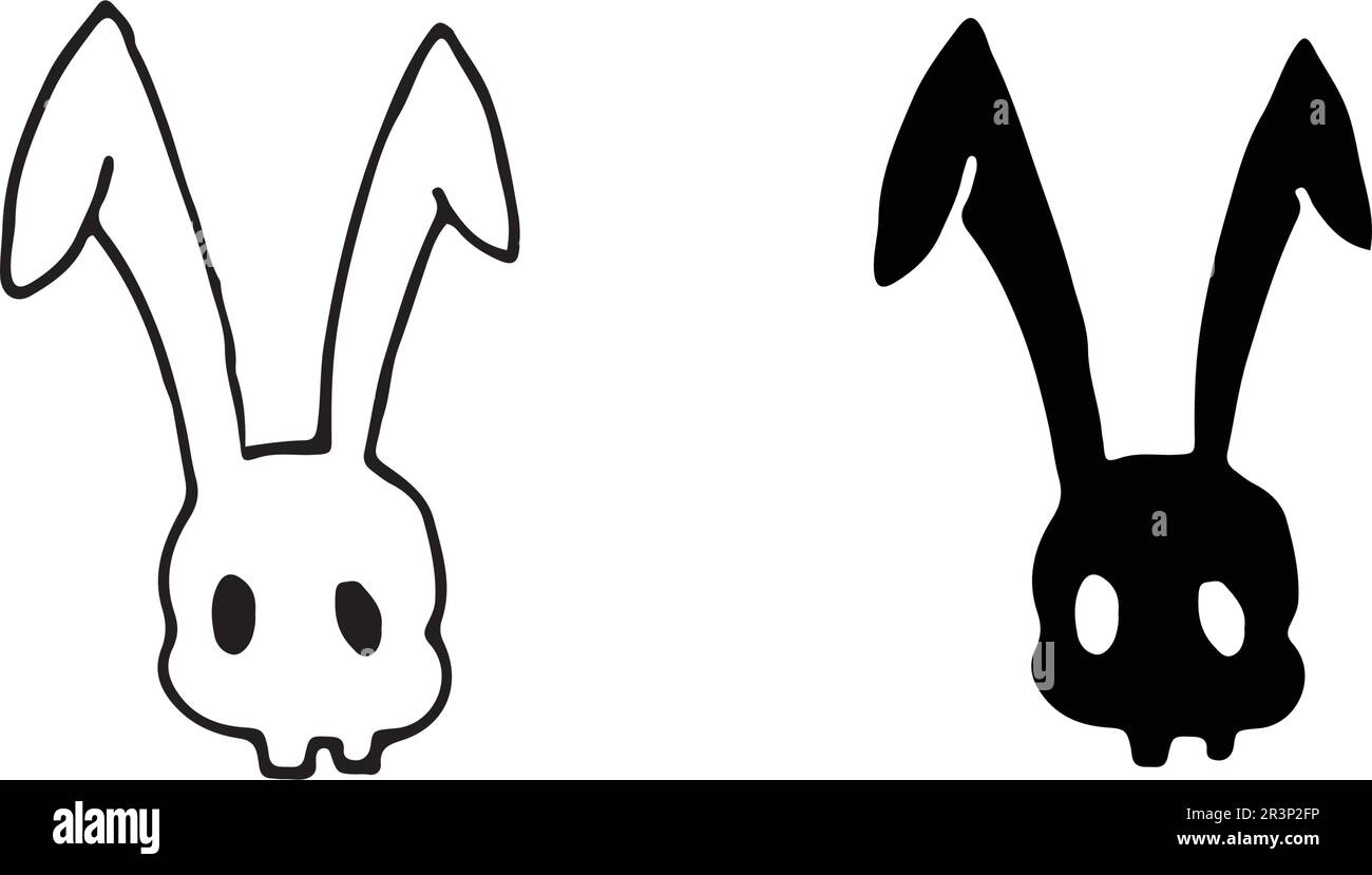 Logo lapin modèle vectoriel d'icône Illustration de Vecteur