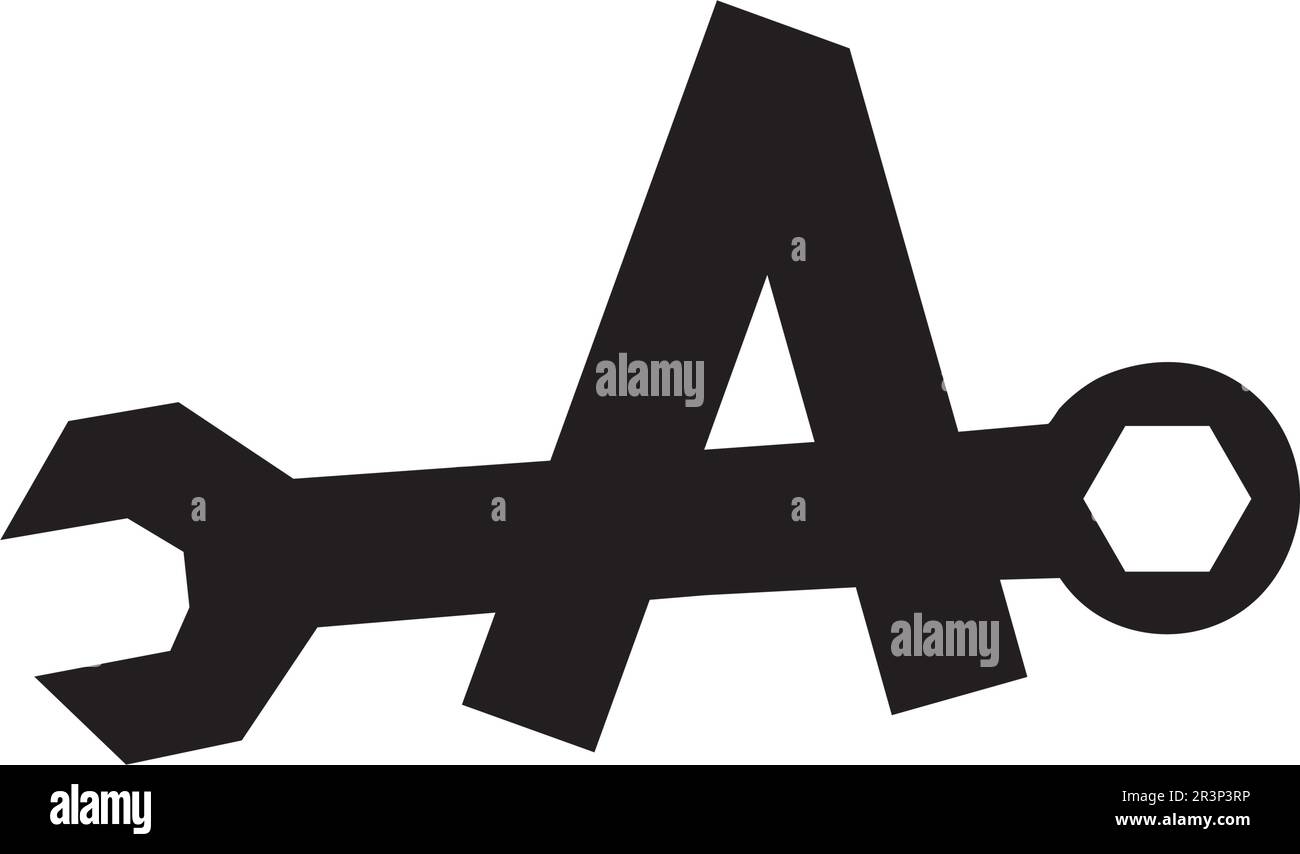 Une lettre Logo Icône vecteur modèle Illustration de Vecteur