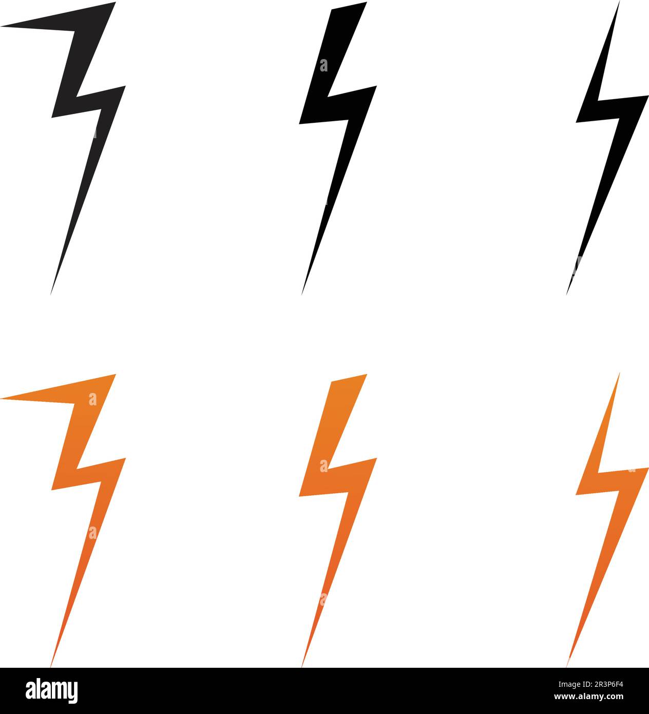 logo et symboles d'éclair vecteur électrique Image Vectorielle Stock ...