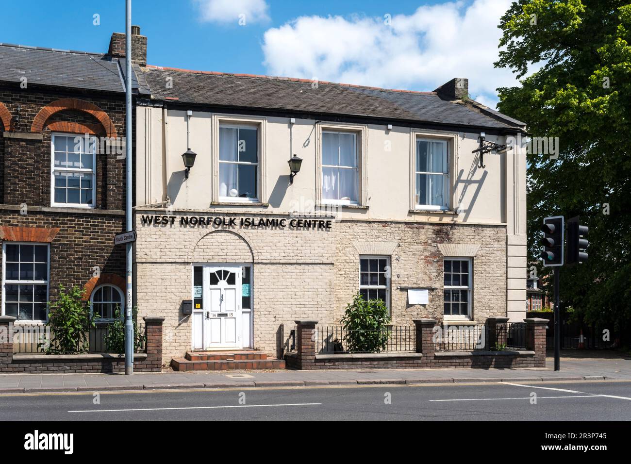 Le centre islamique de West Norfolk sur London Road, King's Lynn. Banque D'Images