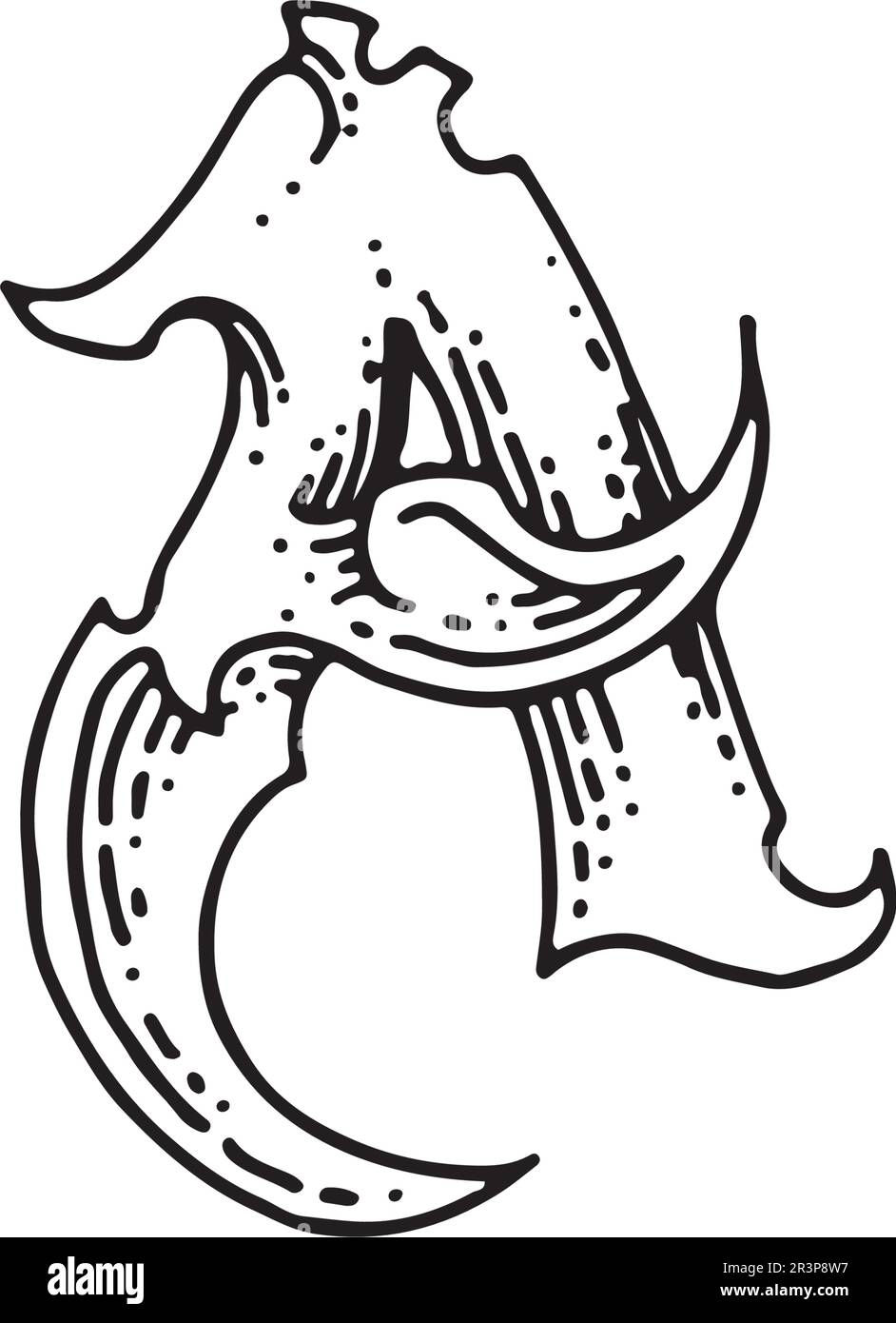 Une lettre Logo Icône vecteur modèle Illustration de Vecteur