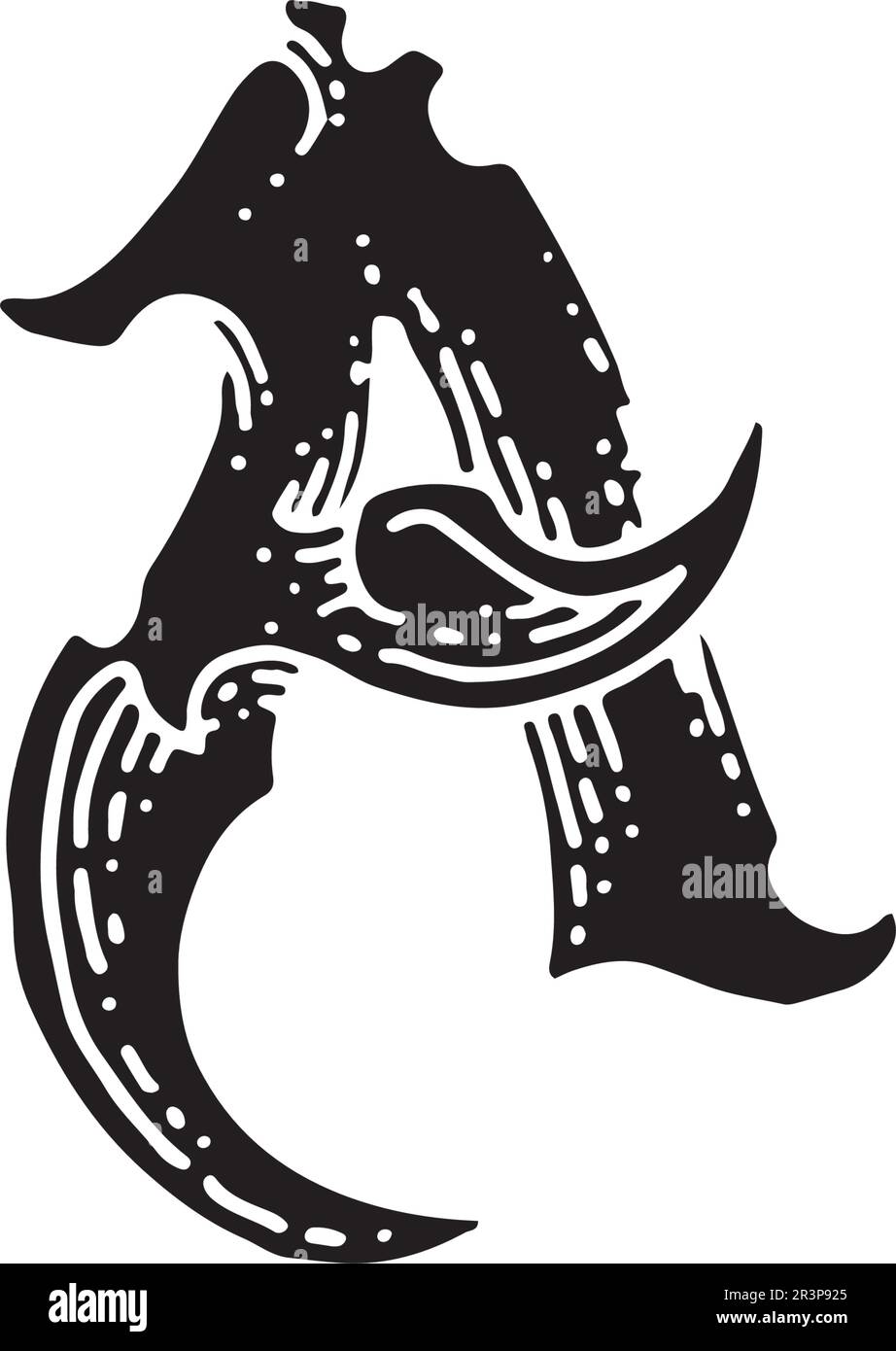 Une lettre Logo Icône vecteur modèle Illustration de Vecteur