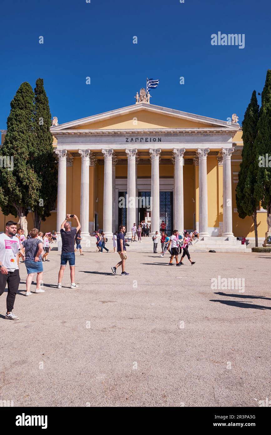Zappeion - ce grand bâtiment néoclassique, palais, est situé à côté des jardins nationaux d'Athènes, au cœur d'Athènes, en Grèce Banque D'Images