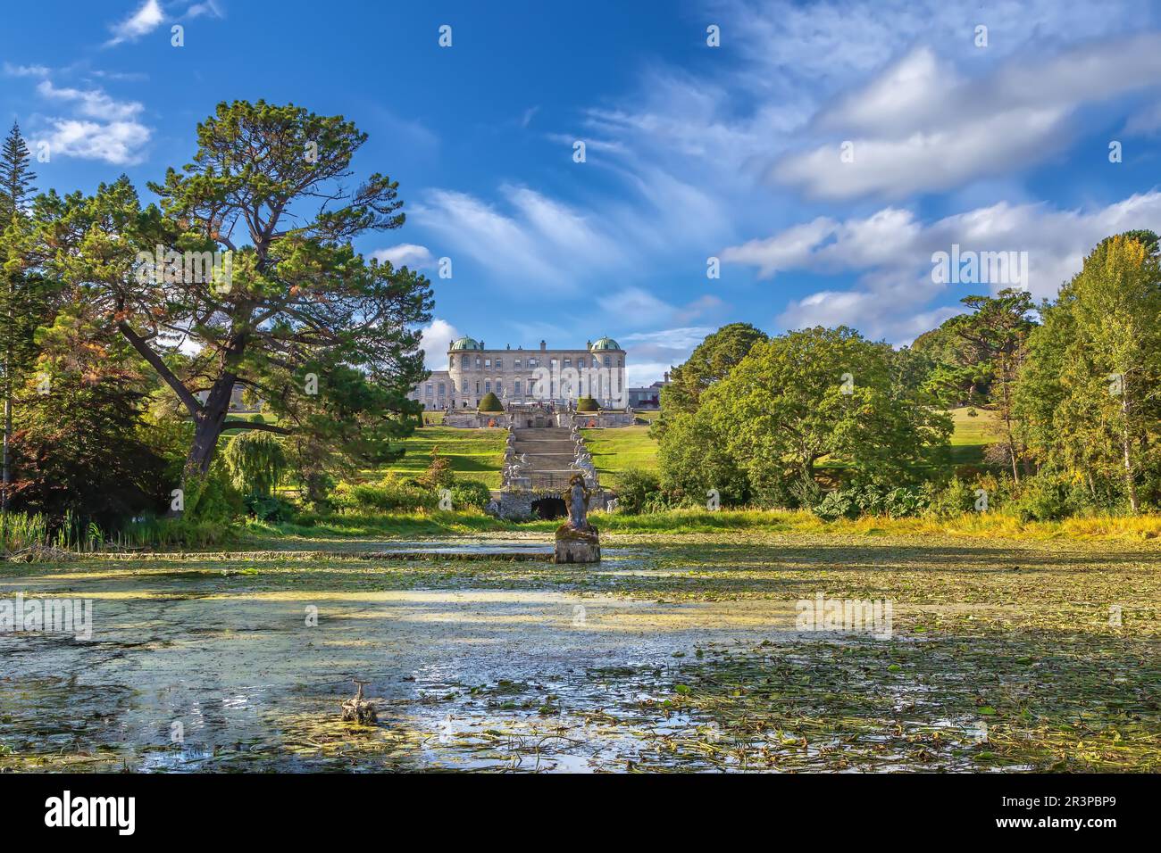 Powerscourt Estate, Irlande Banque D'Images