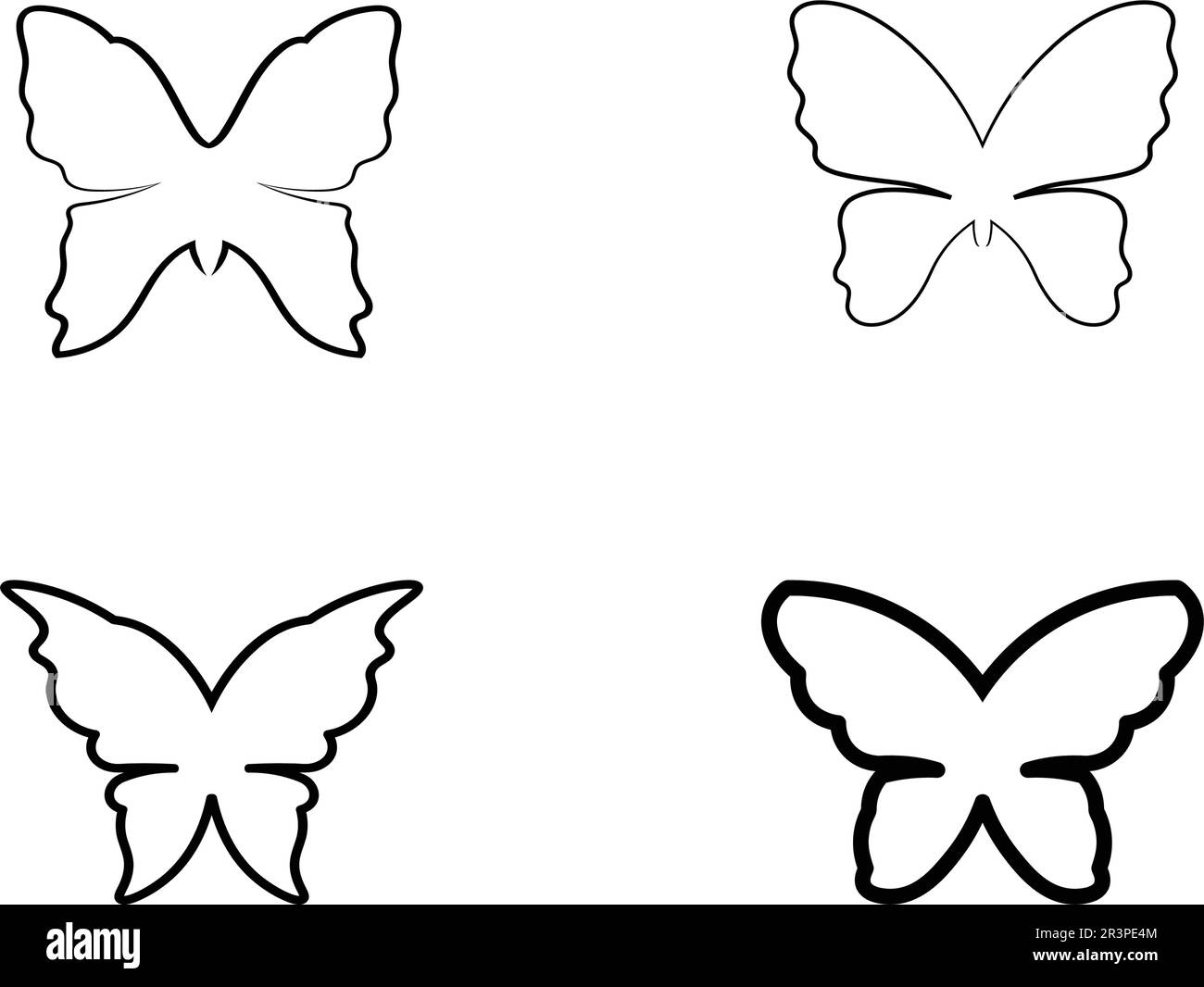 Vecteur - papillon conceptuel simple, icône colorée. Logo. Illustration vectorielle Illustration de Vecteur