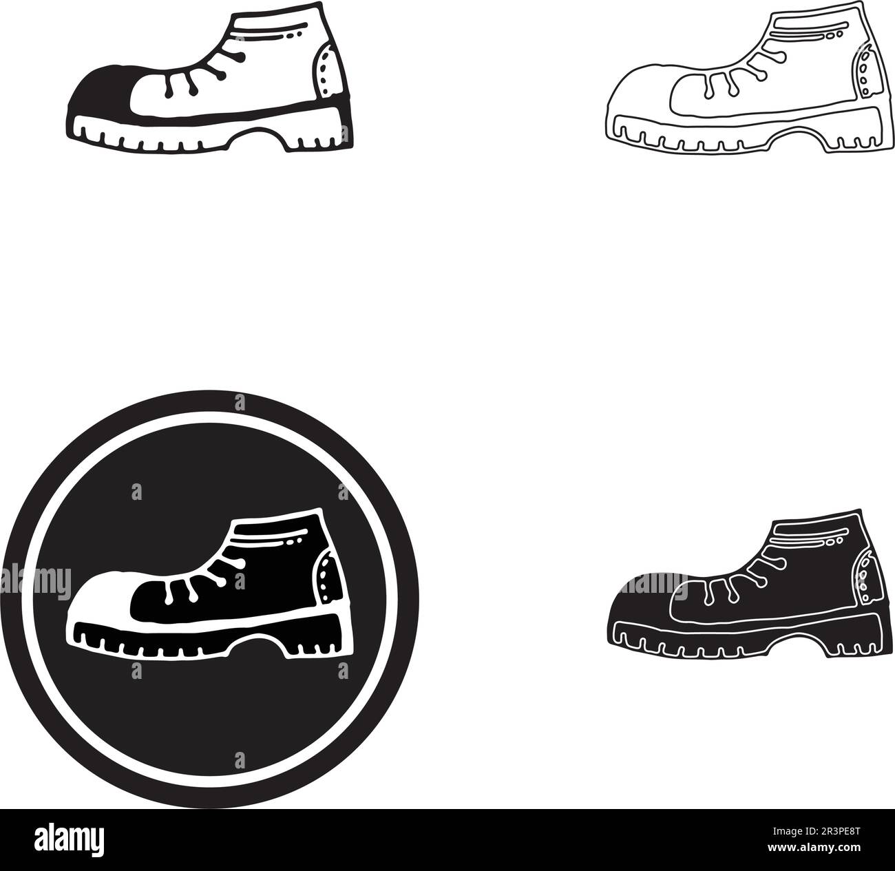 chaussures concept sneaker motif vectoriel et logo Illustration de Vecteur