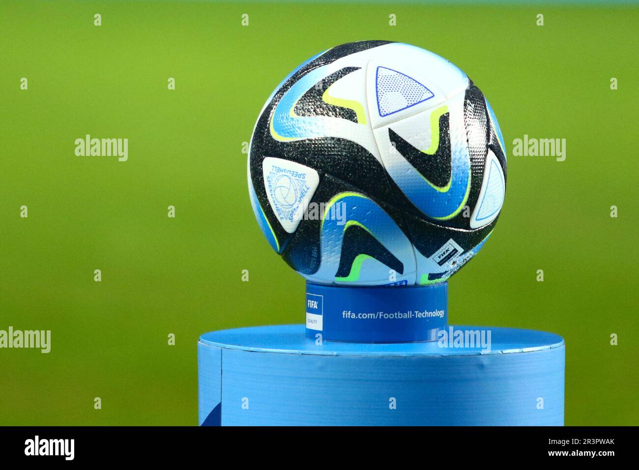 La Plata, Argentine. 24th mai 2023. Ballon officiel de la coupe du monde  FIFA Sub 20 avant le match de la deuxième partie du Groupe C pour la coupe  du monde FIFA