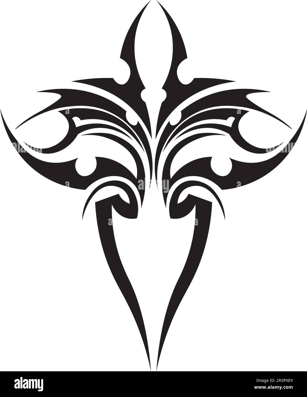 motif vectoriel d'icône de tatouage ethnique tribal Illustration de Vecteur