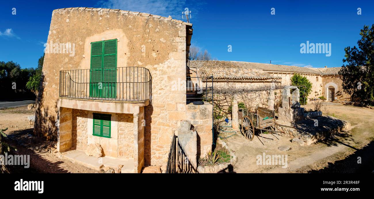 Antiguo Hotel Universo, Llucmajor, Majorque, Iles Baléares, Espagne. Banque D'Images