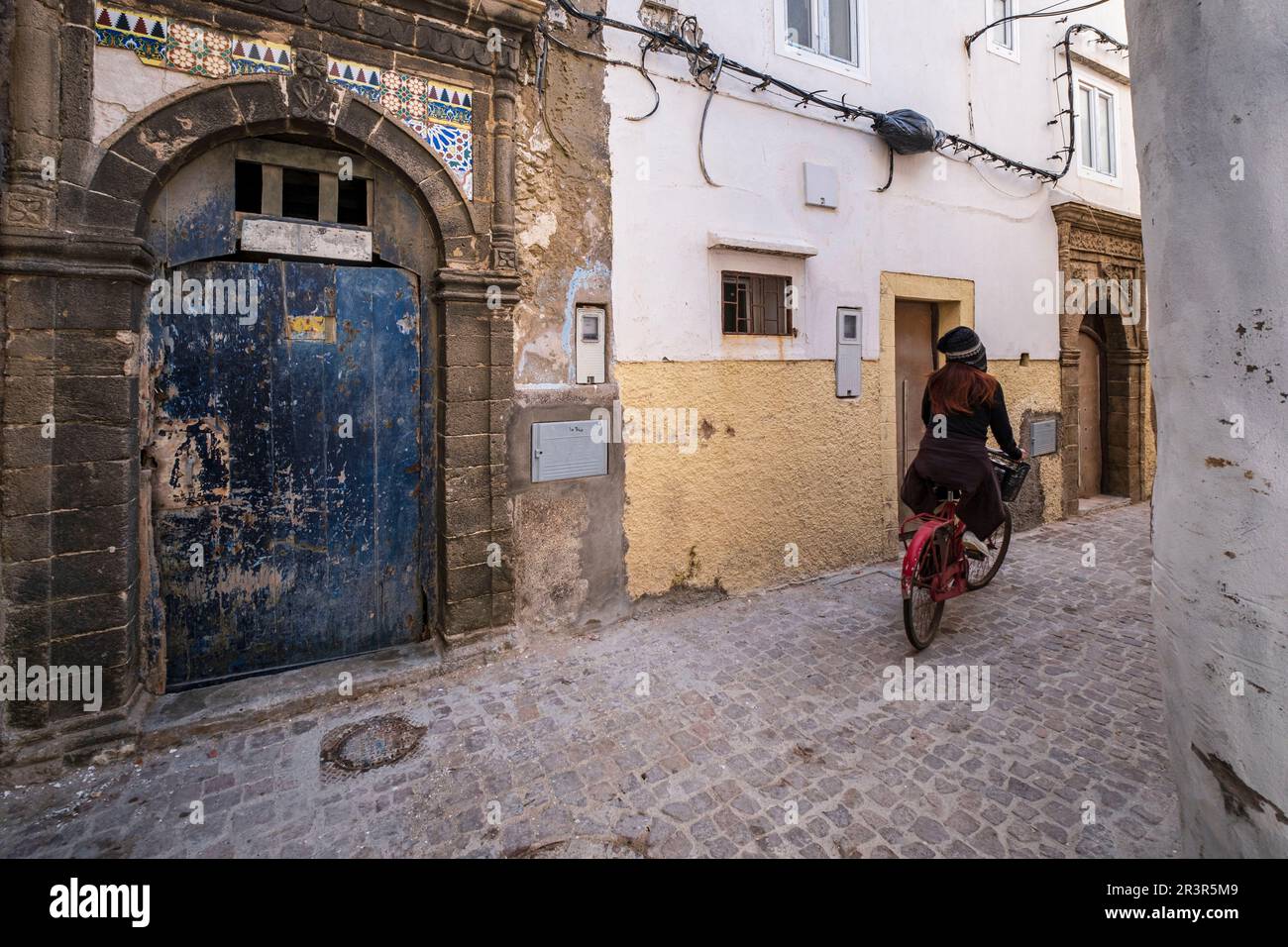 medina Alley, Essaouira, maroc, afrique. Banque D'Images