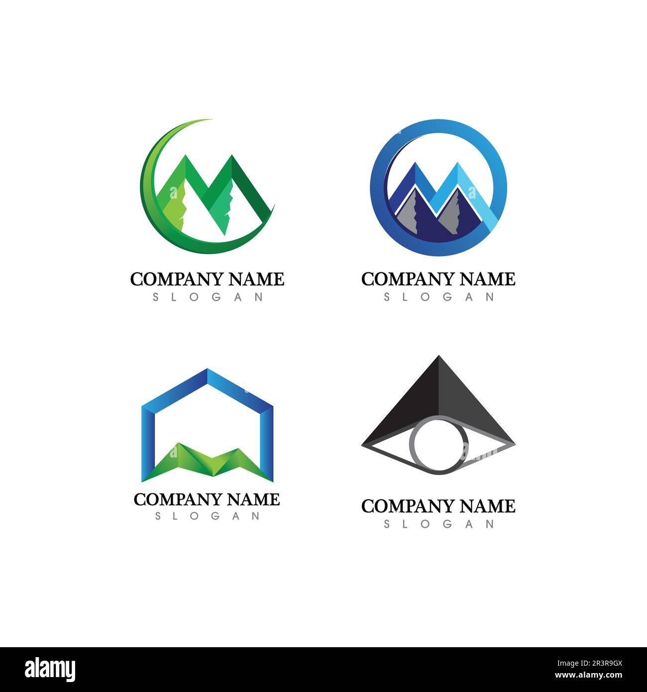 L'icône de montagne modèle logo Vector illustration design Illustration de Vecteur